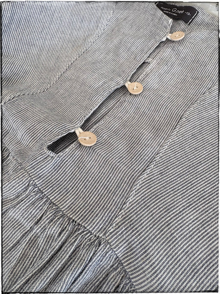Pinstripe smock dress 6-8yrs