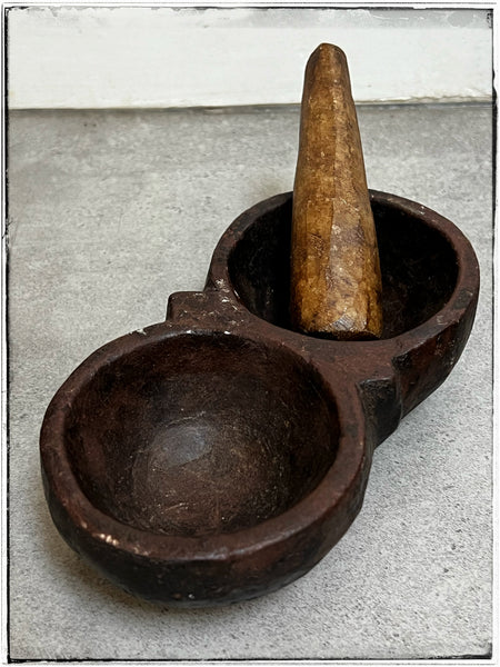 Stone Ayurvedic grinding bowl