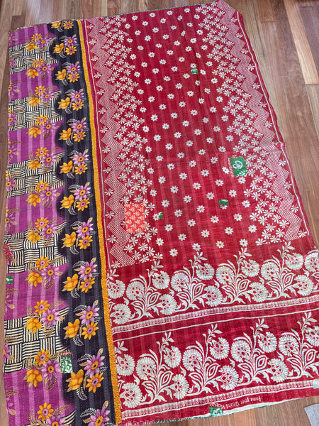 Vintage kantha quilt