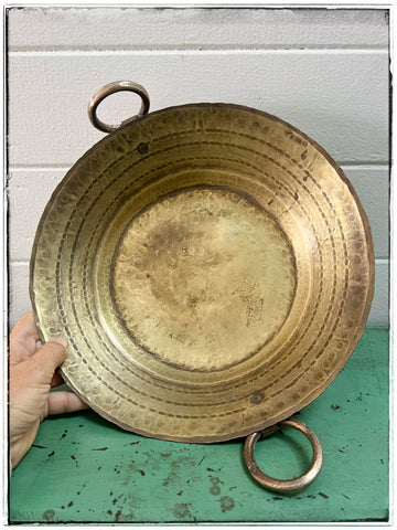 Brass bowl with handles