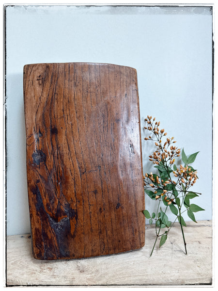 Antique dark wood bajot