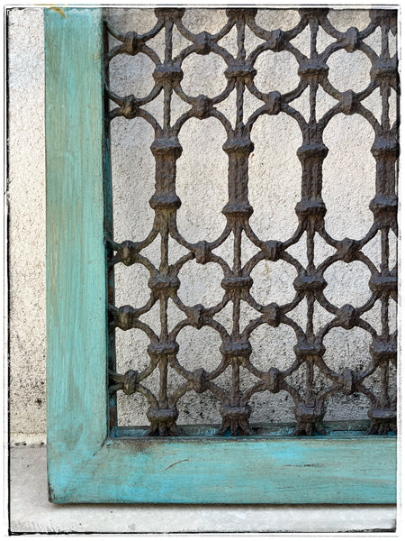 Antique jaali screen