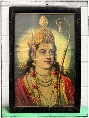 Antique Lord Rama print