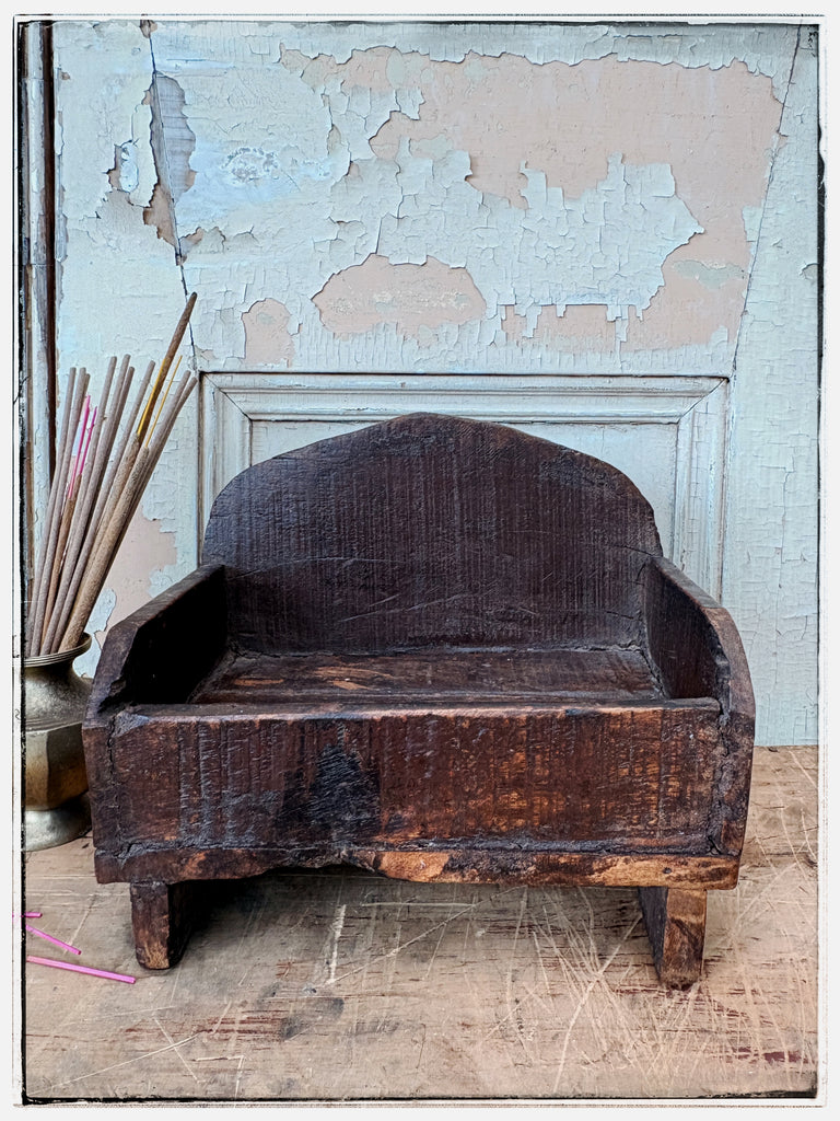 Rustic wooden altar
