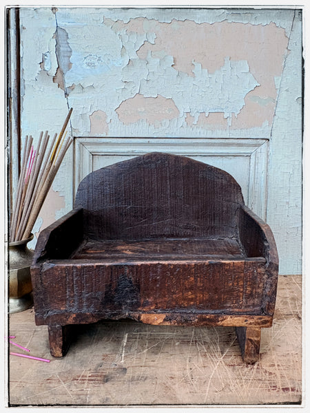 Rustic wooden altar