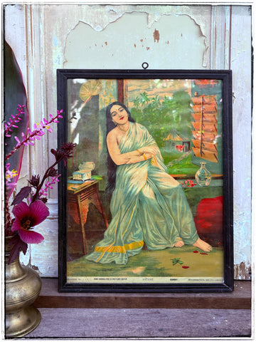 Original Ravi Varma lithograph