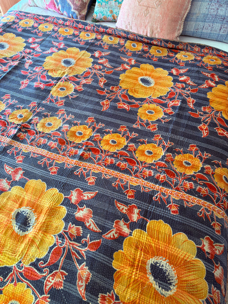 Antique kantha quilt