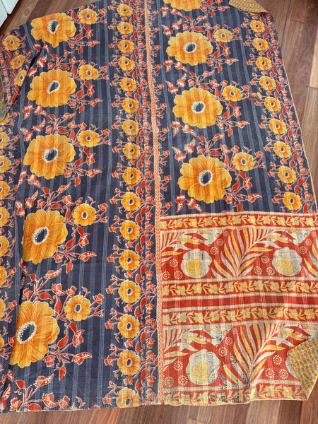 Antique kantha quilt