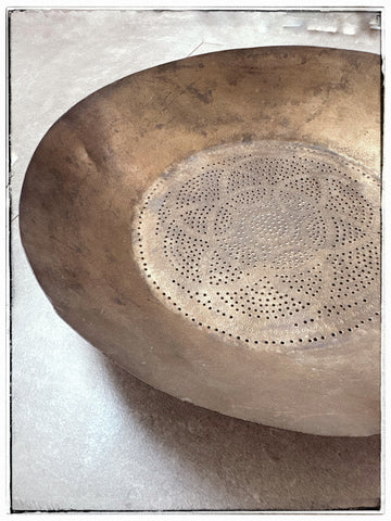Antique patterned bowl