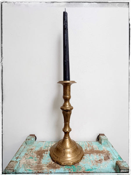 Antique brass candlesticks