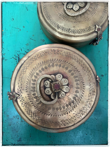 Antique chapati tins