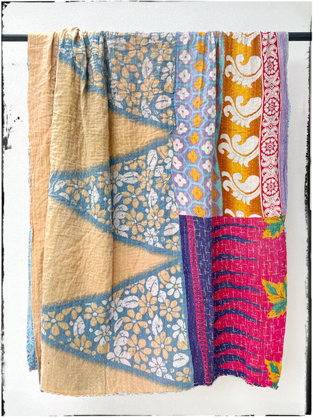 Vintage kantha quilt