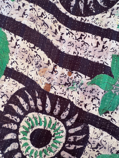 Vintage kantha quilt