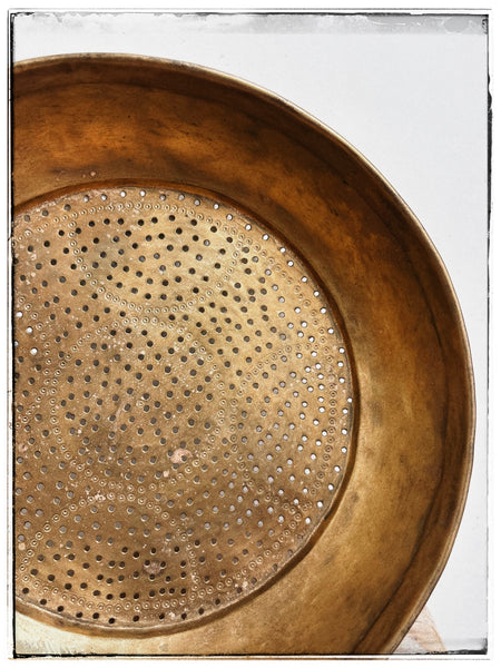 Antique grain sieves