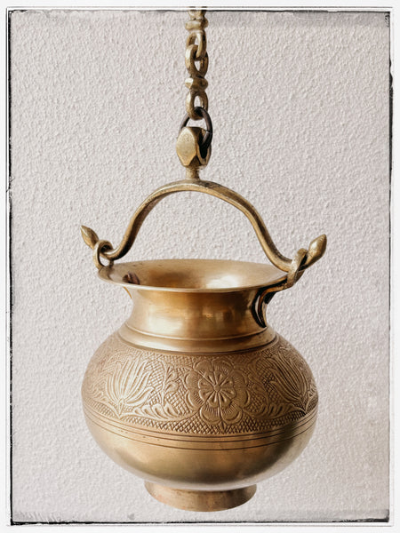 Antique engraved lota