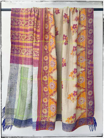 Antique kantha quilt