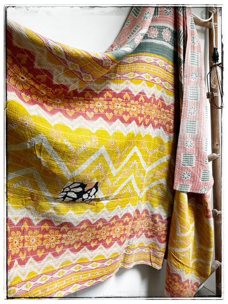 Antique kantha quilt