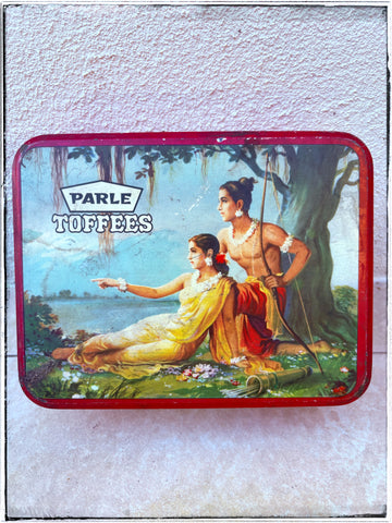 Vintage Ram+Sita tin