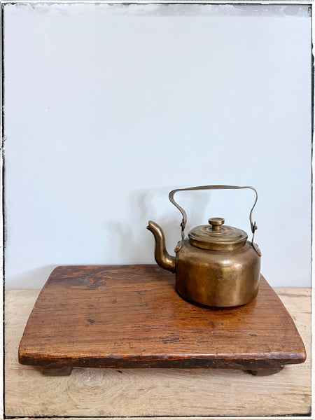 Antique dark wood bajot