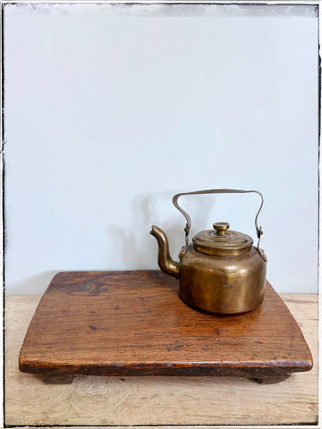 Antique dark wood bajot