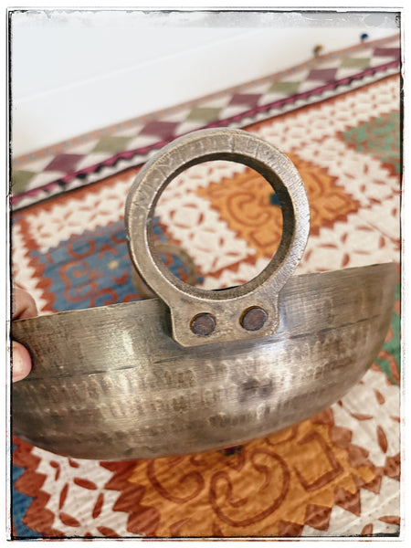 Antique brass kadai