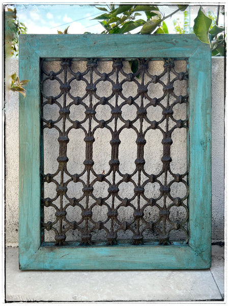 Antique jaali screen