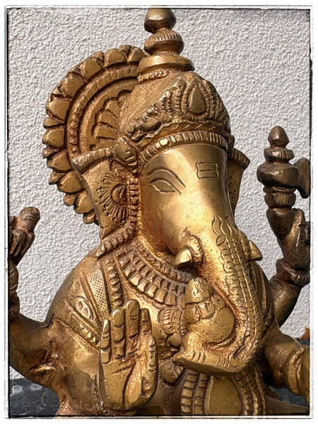 Brass Ganesha statue