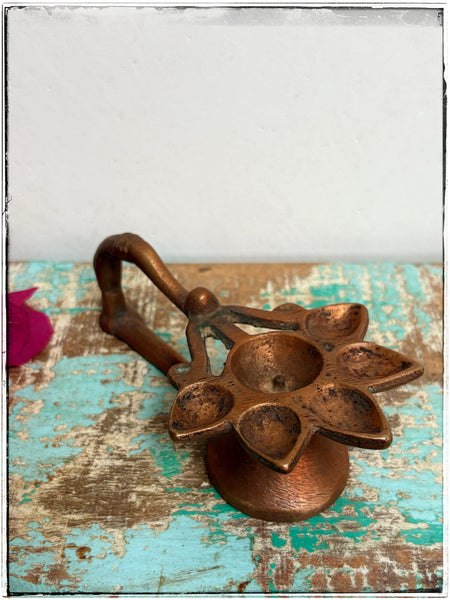 Antique oil lamps