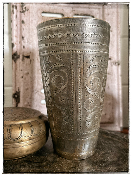 Antique lassi cup lge