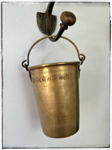 Vintage brass bucket