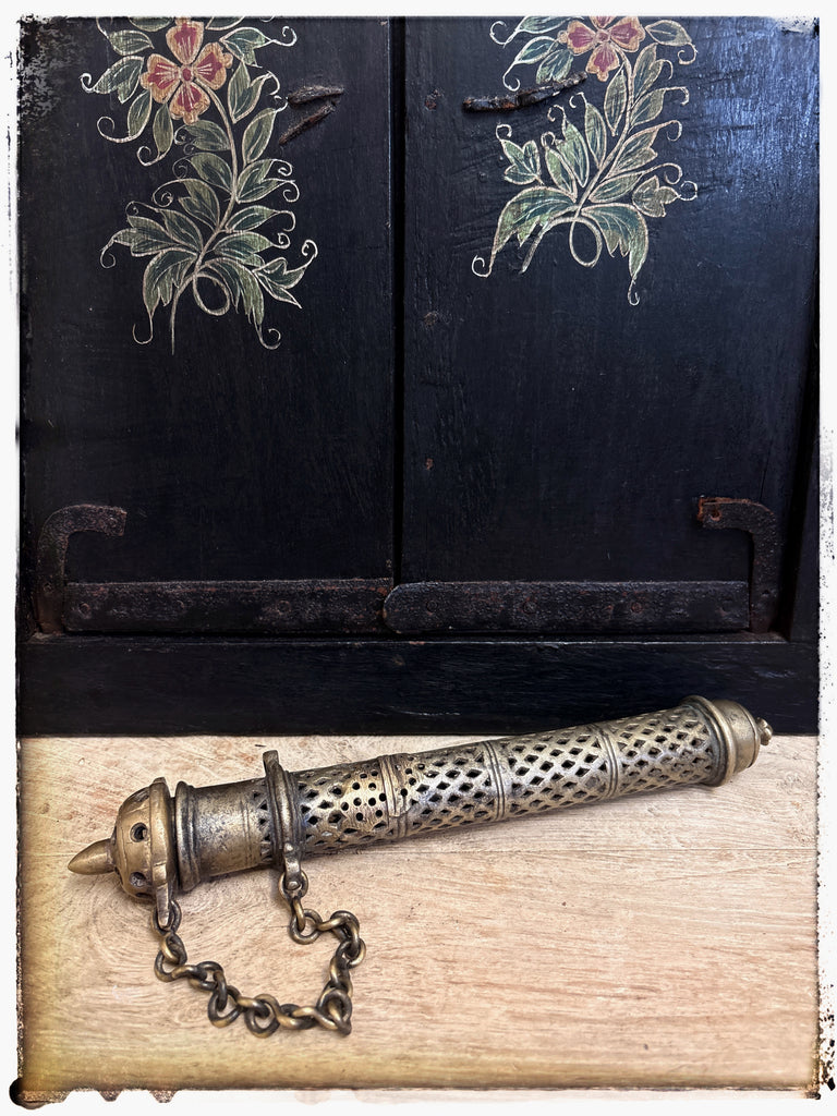 Antique scroll box