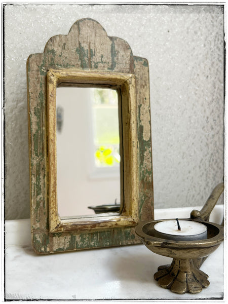 Wooden arch mirrors