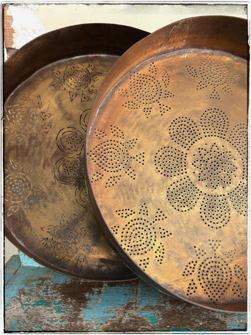 Kolam chalk-art sieve