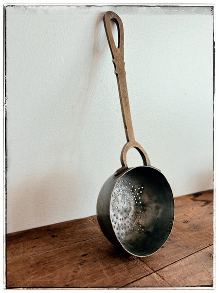 Vintage brass strainers