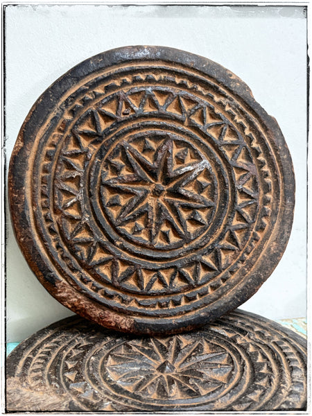 Antique stone chapati plate