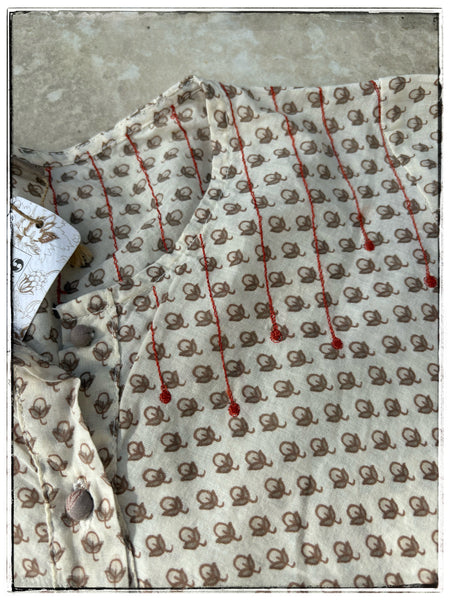 Cotton kaftans - 2 prints 10-12yrs