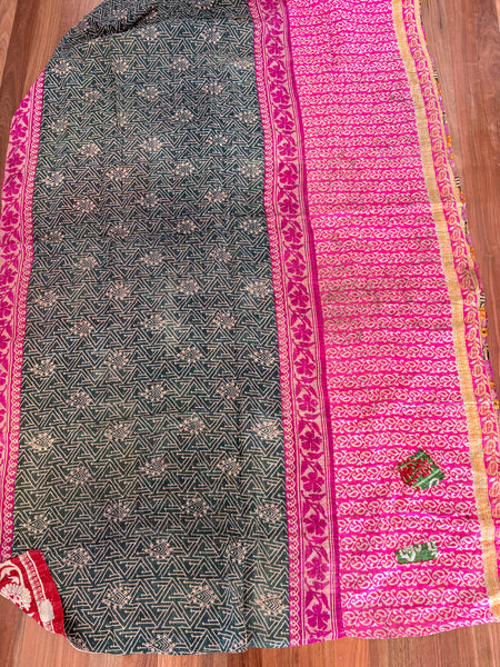 Vintage kantha quilt