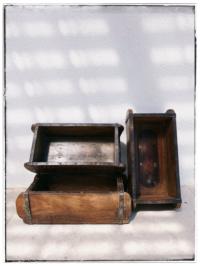 Old wooden brick moulds
