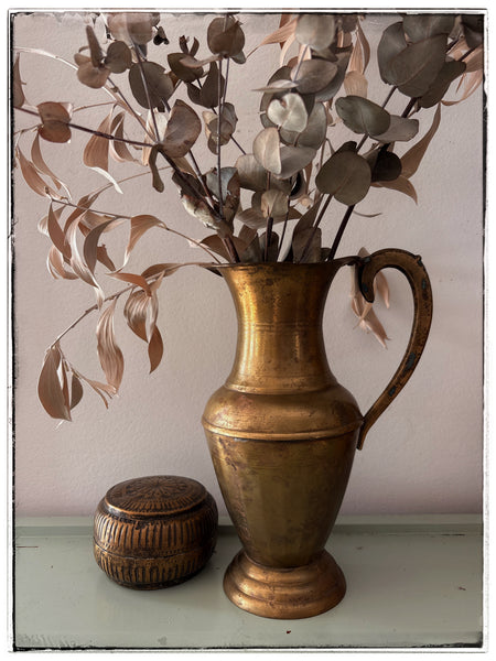 Antique brass jug