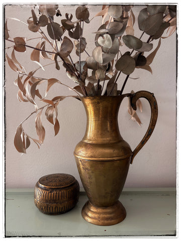 Antique brass jug