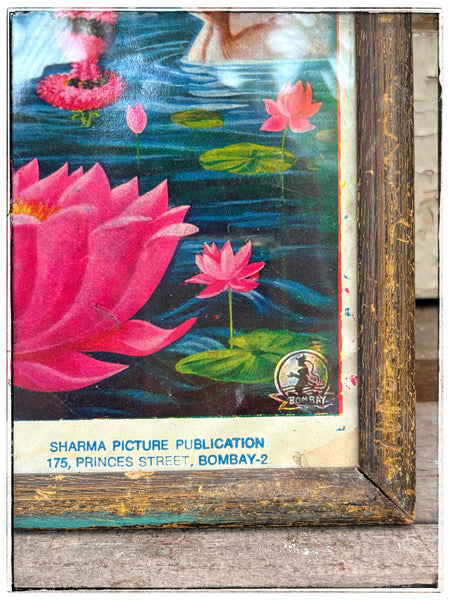 Vintage pink Laxmi print