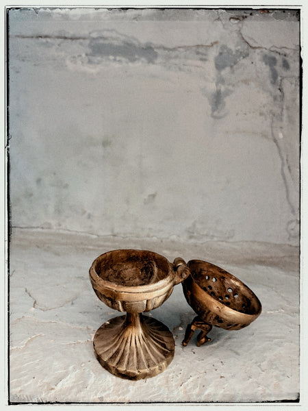 Brass dhoop burner