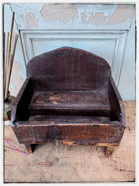 Rustic wooden altar