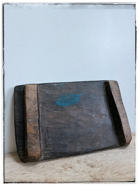 Antique dark wood bajot