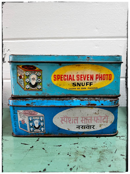 Vintage Krishna tin