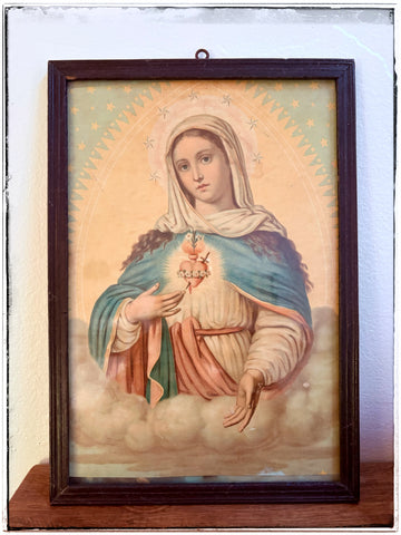 Vintage Mary, Lady of Sorrows print
