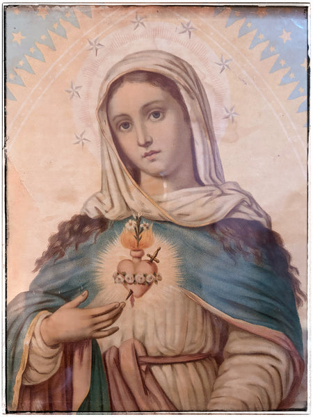 Vintage Mary, Lady of Sorrows print