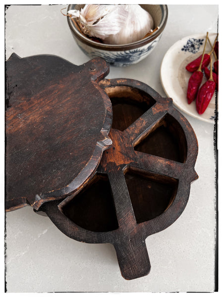 Wooden spice box