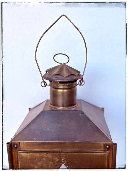 Vintage brass lantern