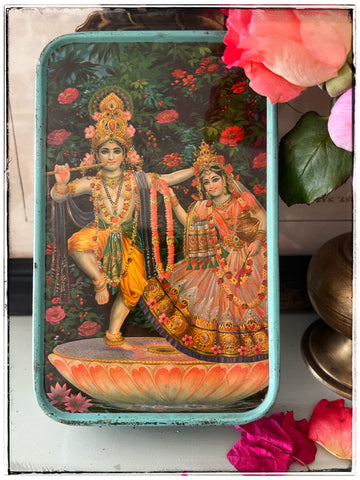 Krishna+Radha dancing tin